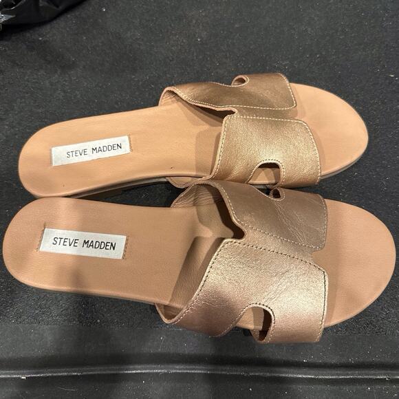 Steve Madden Leather Mules Size 10 Womans - Picture 3 of 8